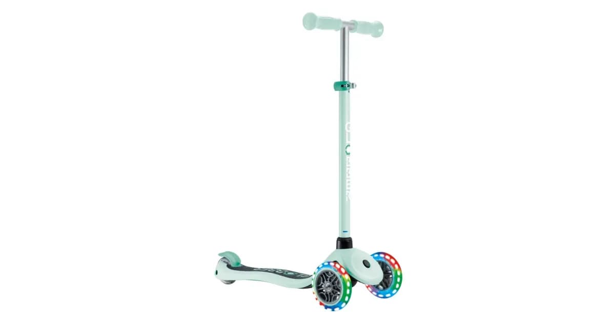 Самокат Globber PRIMO LIGHTS — м'ятний (423-706-4)